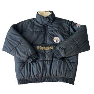 Pro Player For Foot Locker Vintage Pittsburgh Steelers Reversible Jacket Men's X